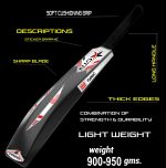 fiber bat Black Plastic Tennis Ball -Plastic Bat Full Size plastic bat​