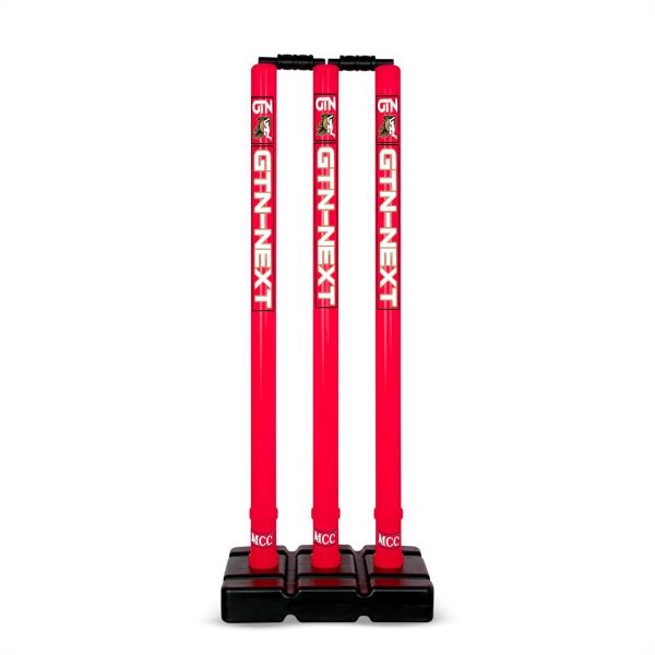Cricket Stumps with Stand Cricket Kit Plastic Wickets for Cricket Standard Wickets for Cricket Ground, Match, Tournament Stump with Stand & Bails-Plastic Wickets Set